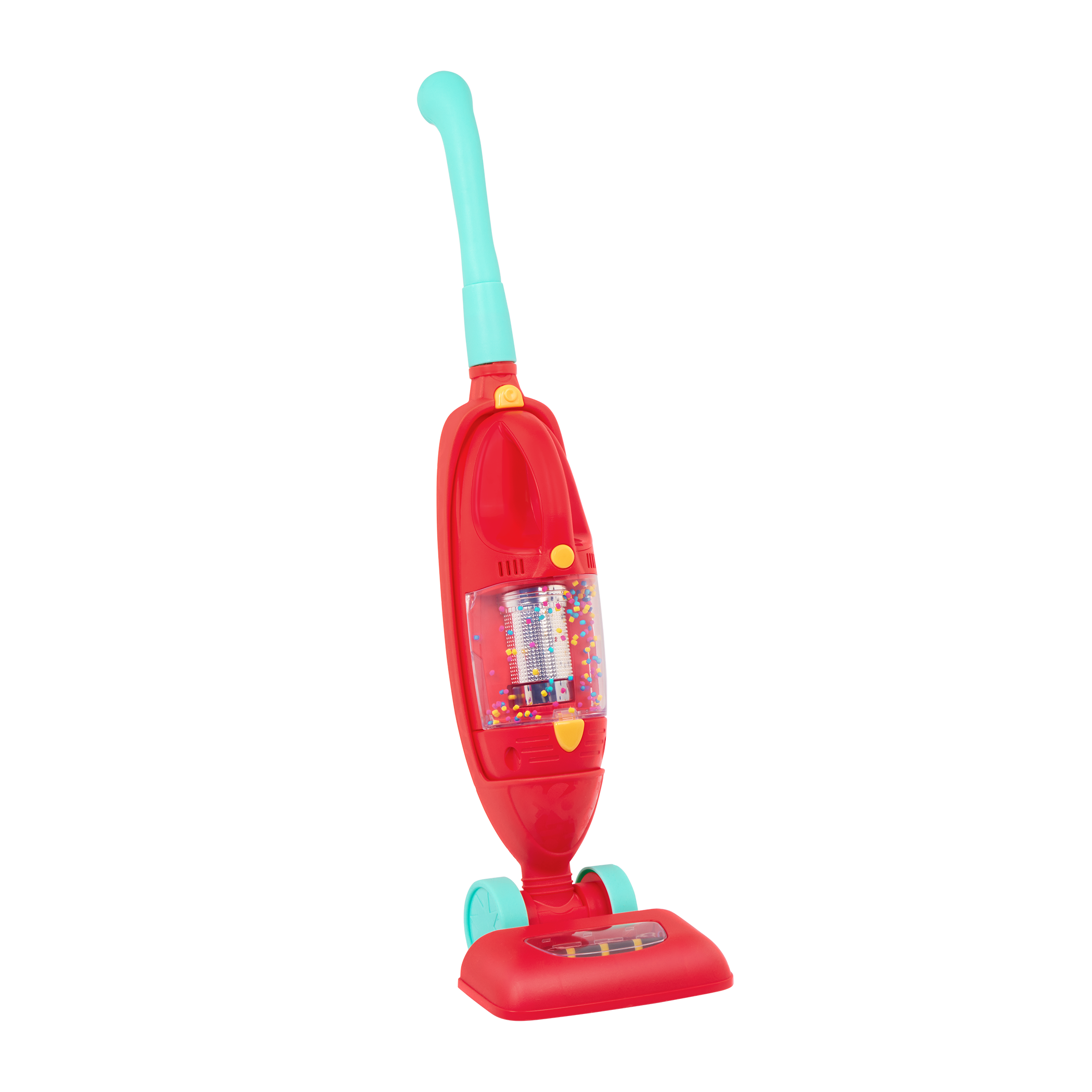 Toy vacuum cleaner with removable handheld unit
