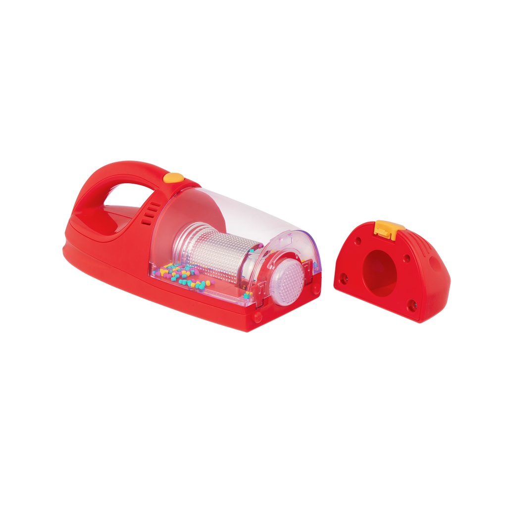 Toy vacuum cleaner with removable handheld unit