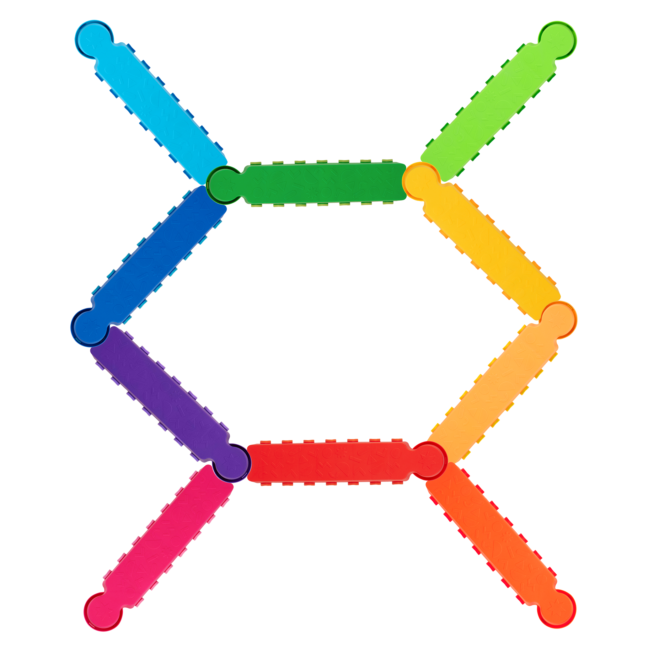 Balance Beams in zigzag pattern