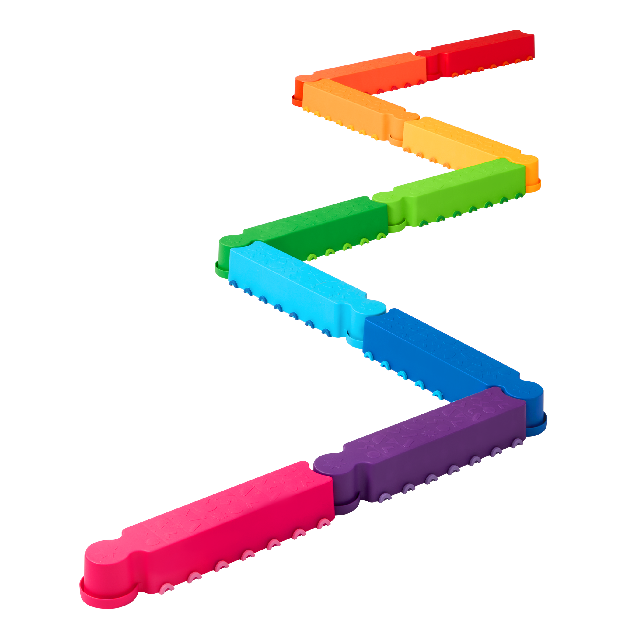 Balance Beams in zigzag pattern