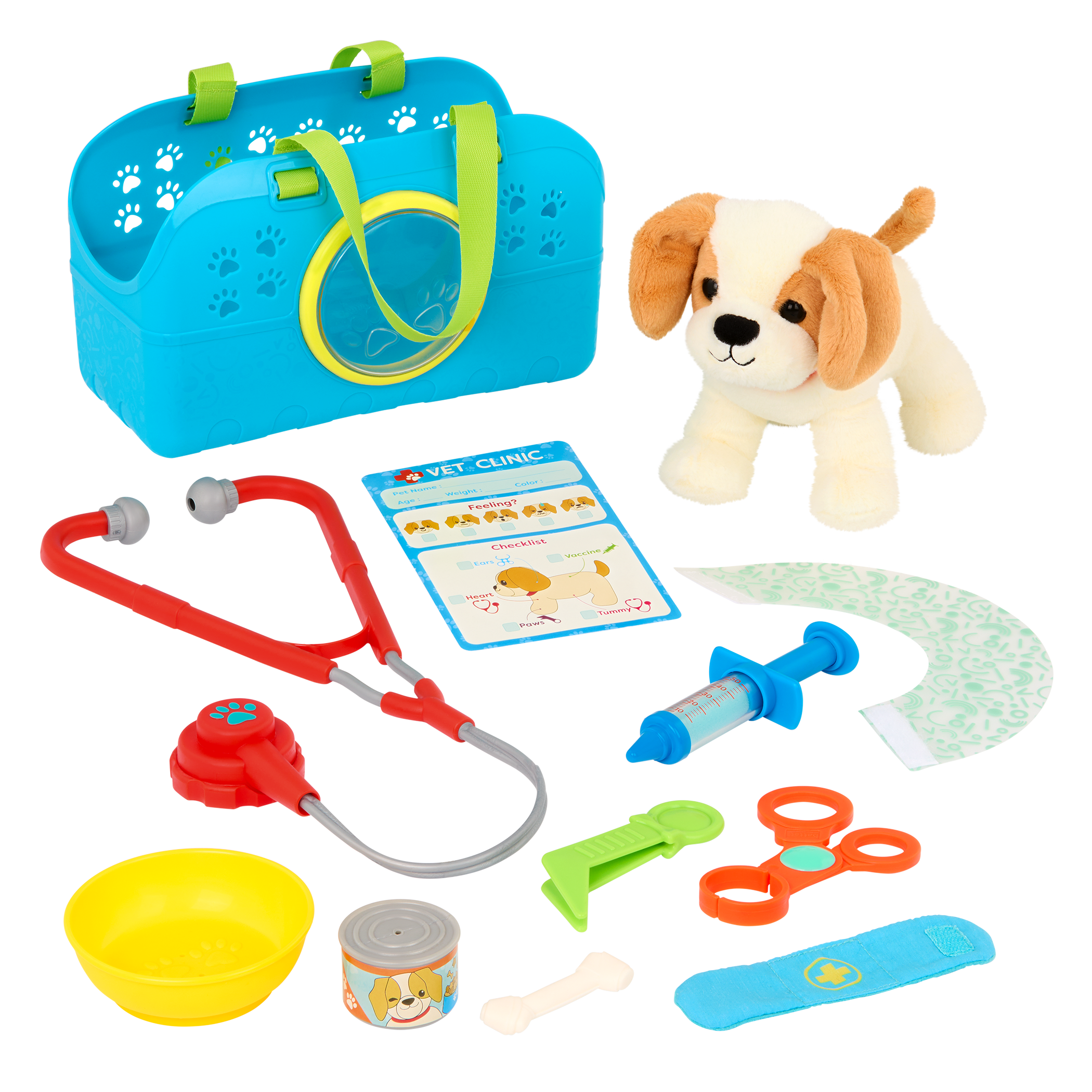 Puppy Vet Clinic Playset with Carrier