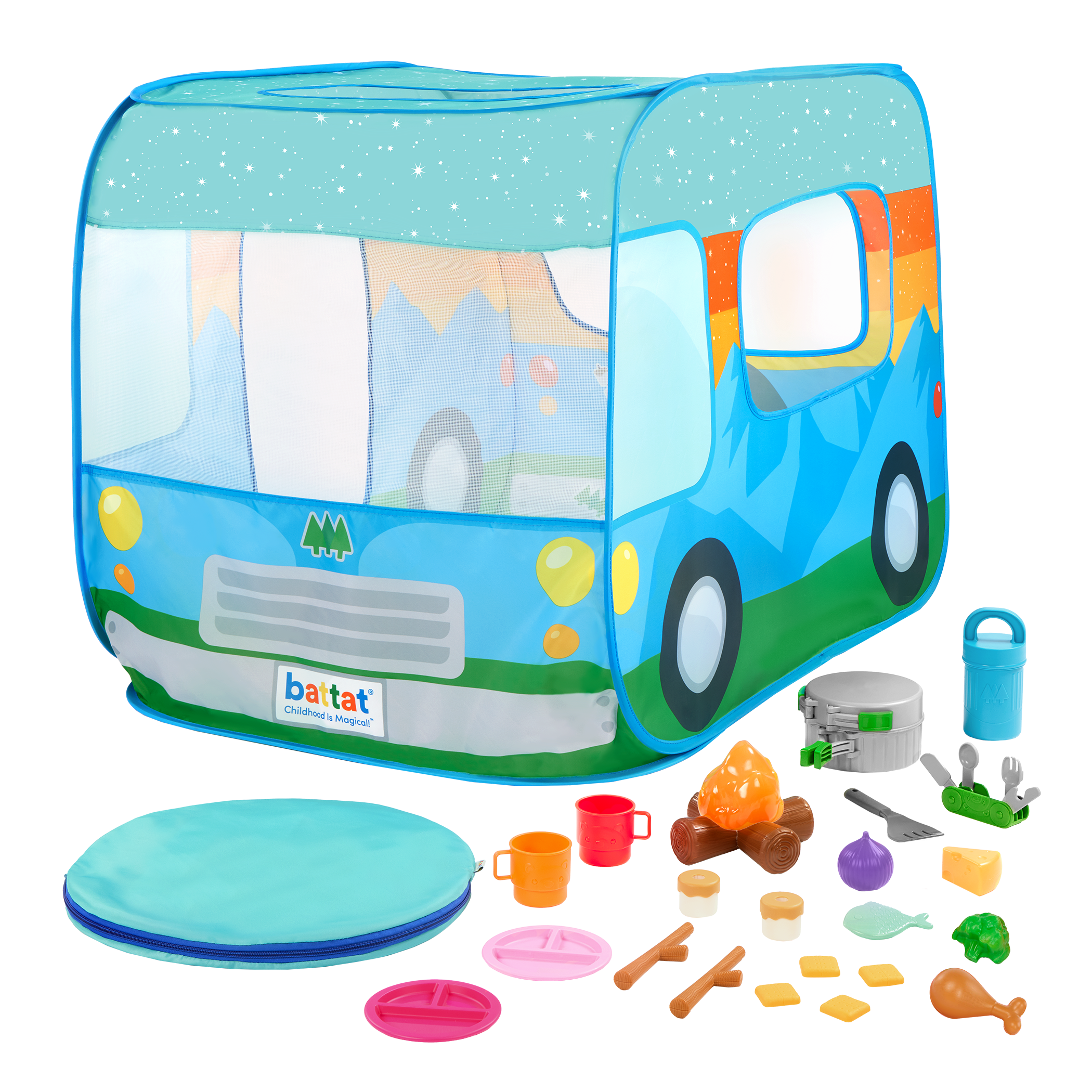 Pop Up Camper Tent with accessories