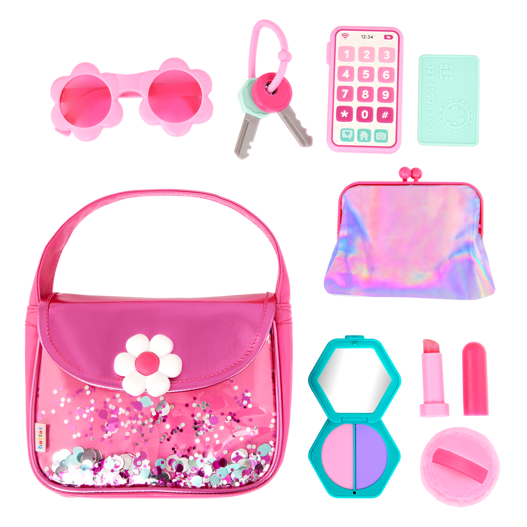 Girl's fashion purse with accessories