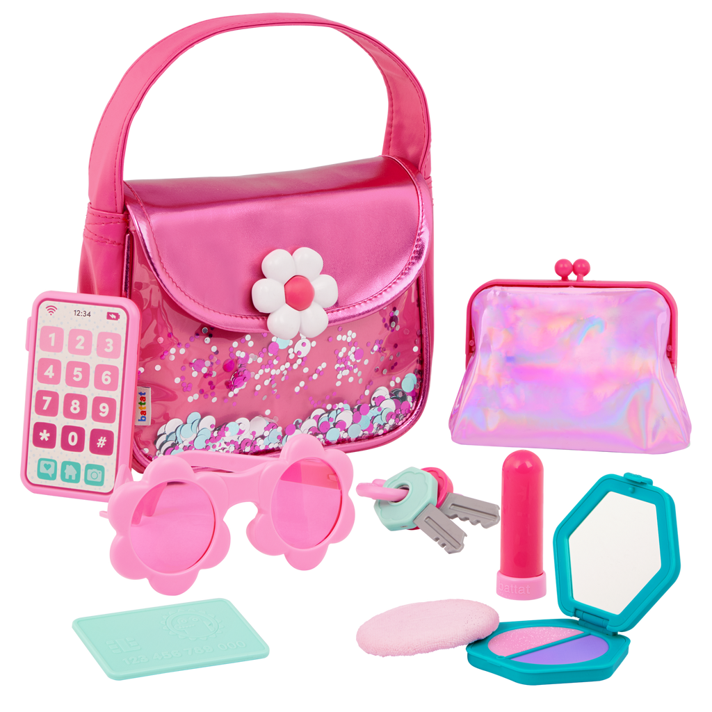 Girl's fashion purse with accessories