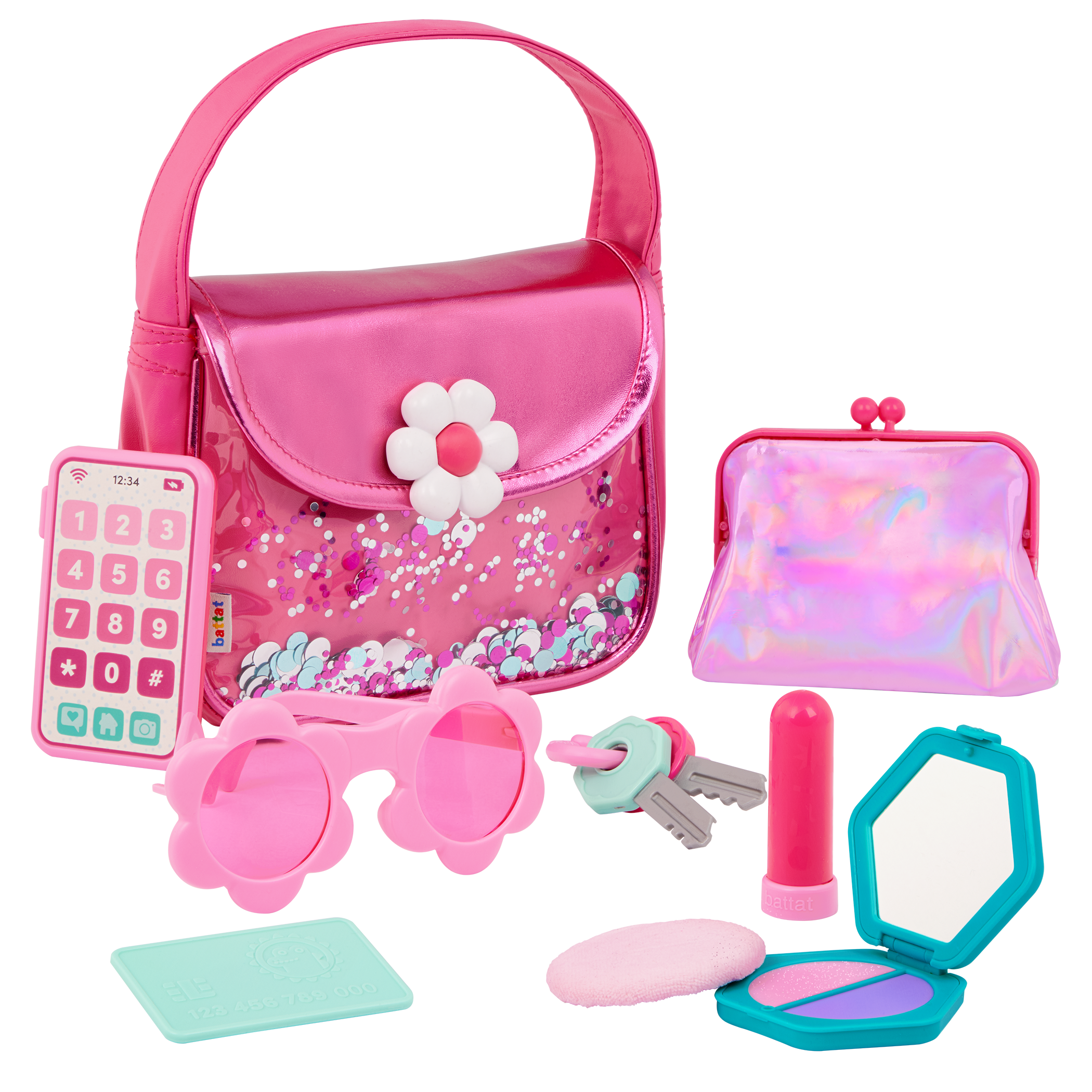 Girl's fashion purse with accessories