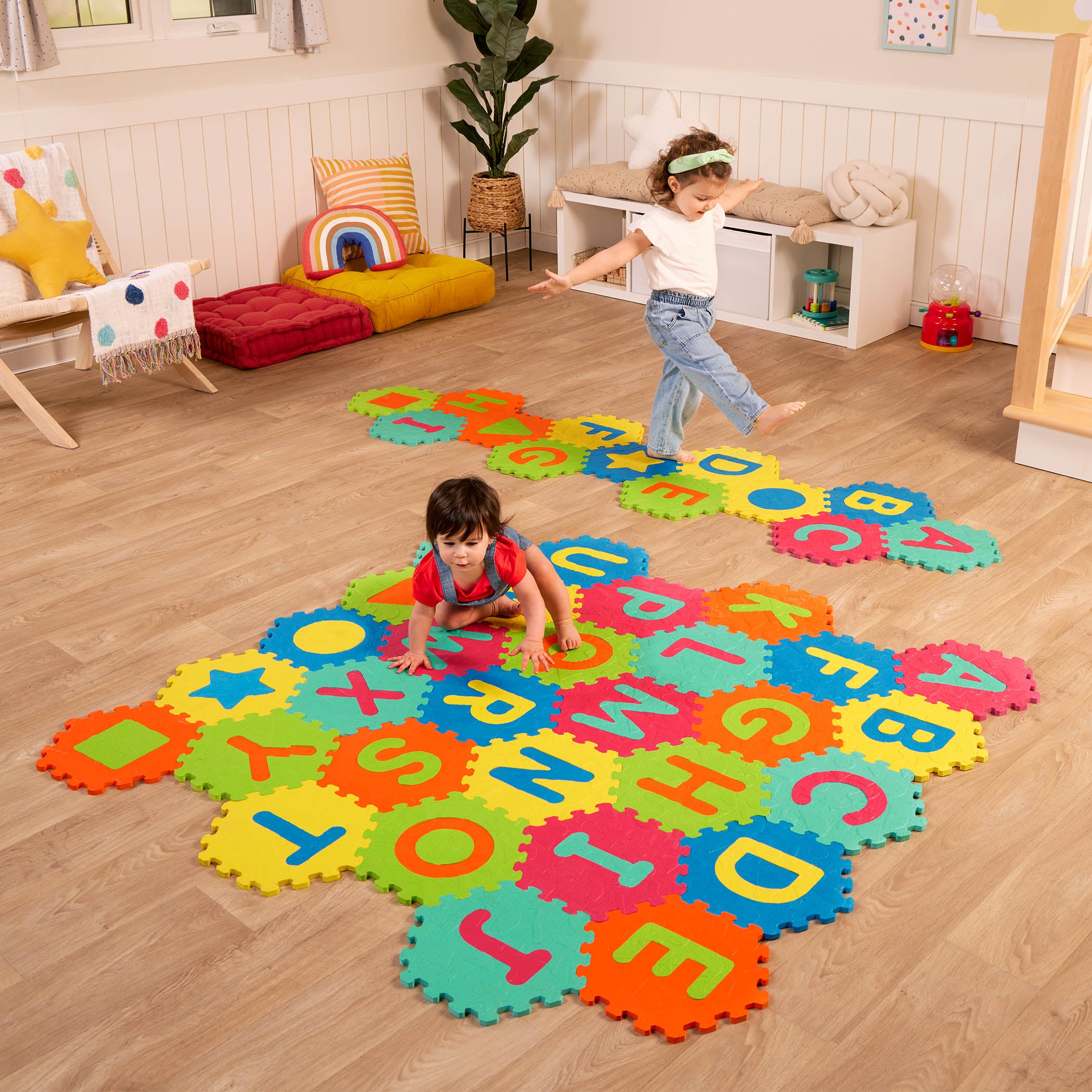 Honeycomb ABCs foam play mat