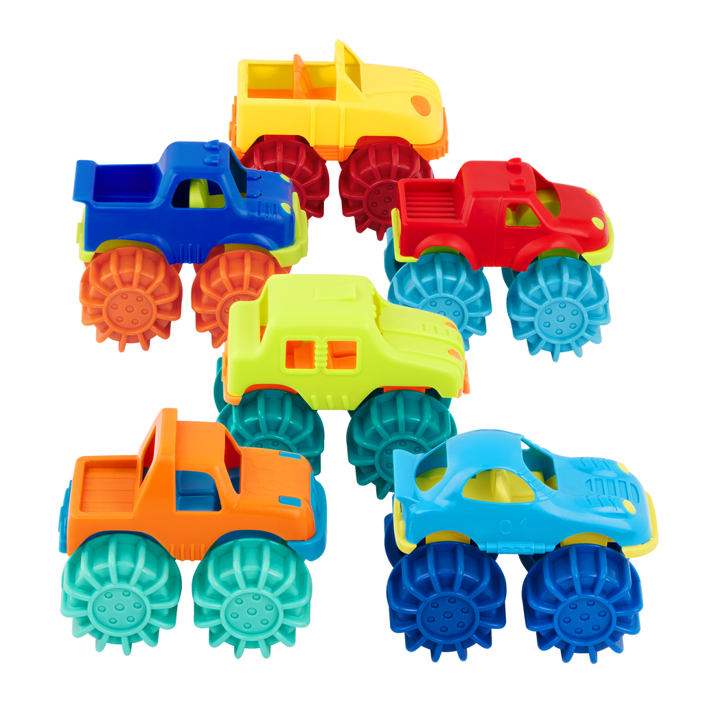 6 Mini Monster Trucks