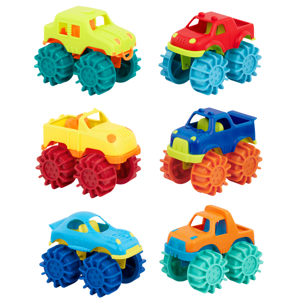 6 Mini Monster Trucks