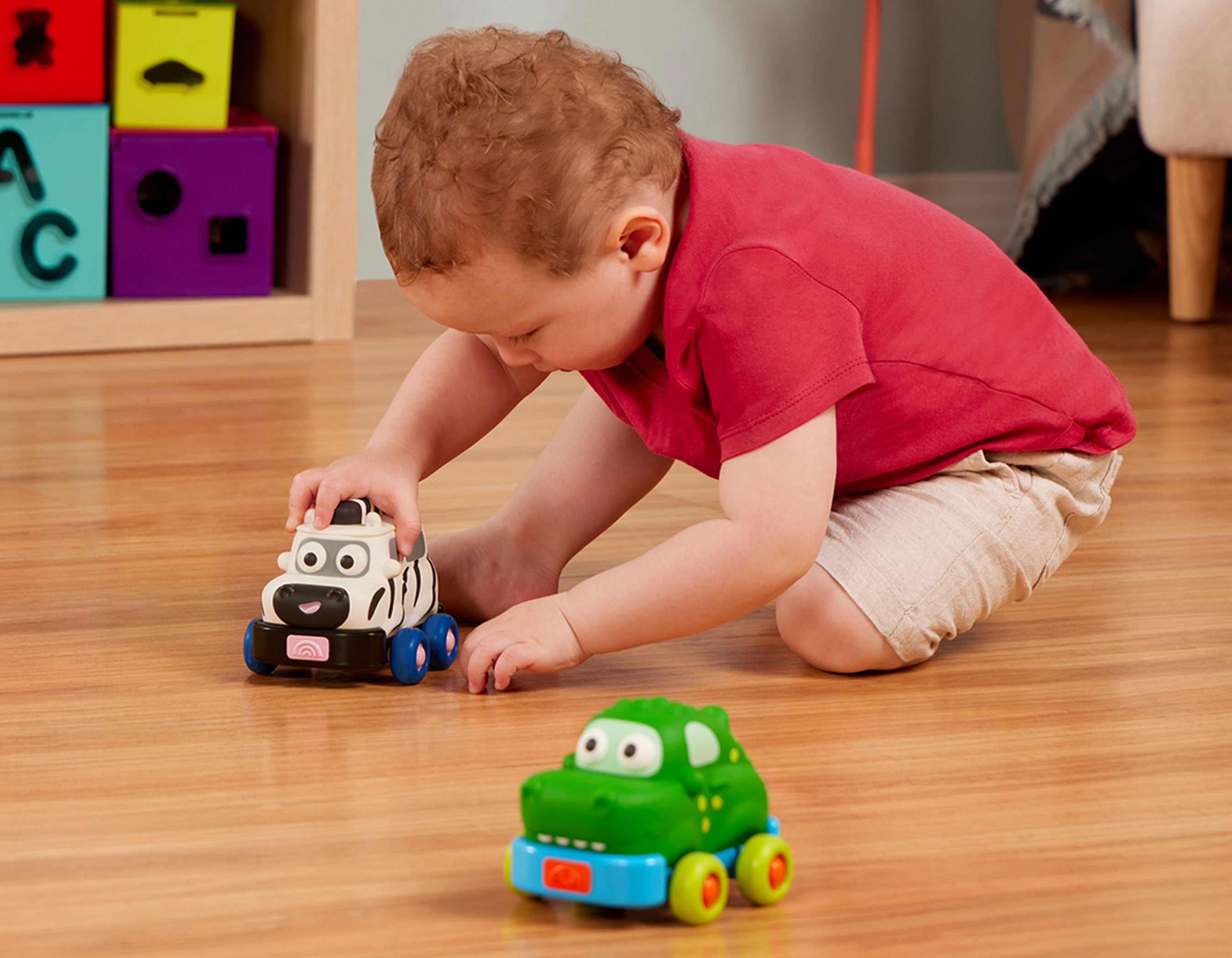 Crocodile Zebra and Hippo Pull Back Cars