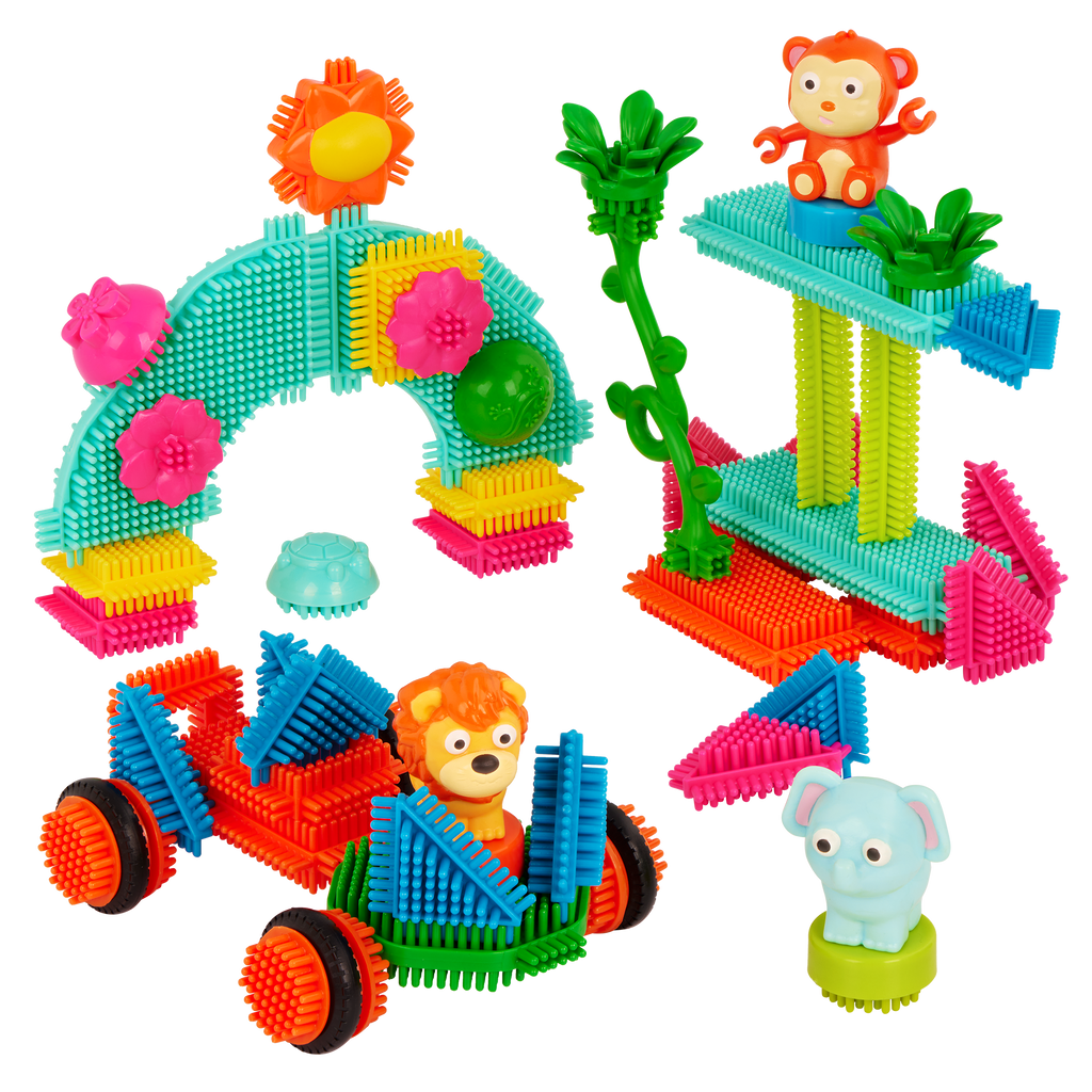 Building Block pieces with storage bucket