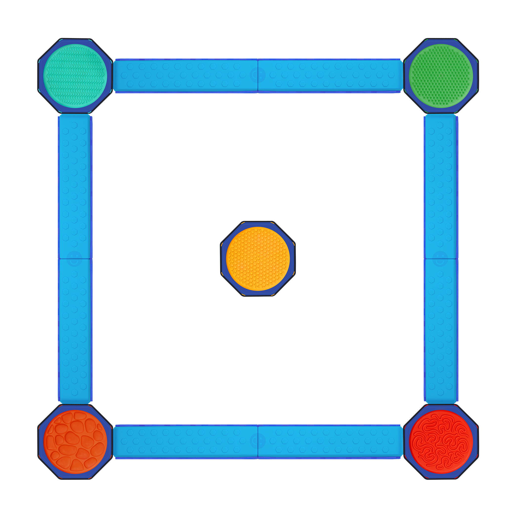 Plastic balancing beams and step stones