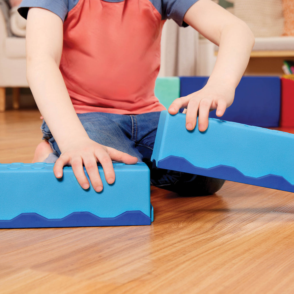 Plastic balancing beams and step stones
