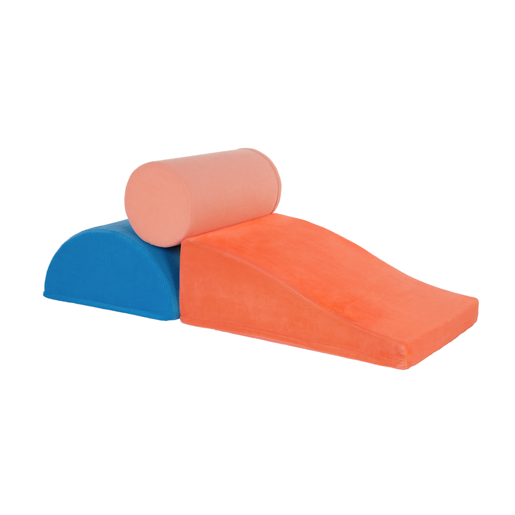 3 foam shapes piled up