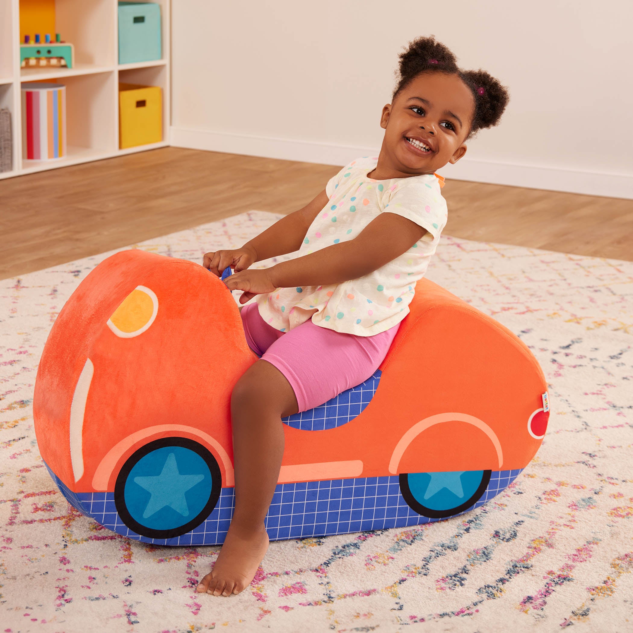 Foam rocking race car