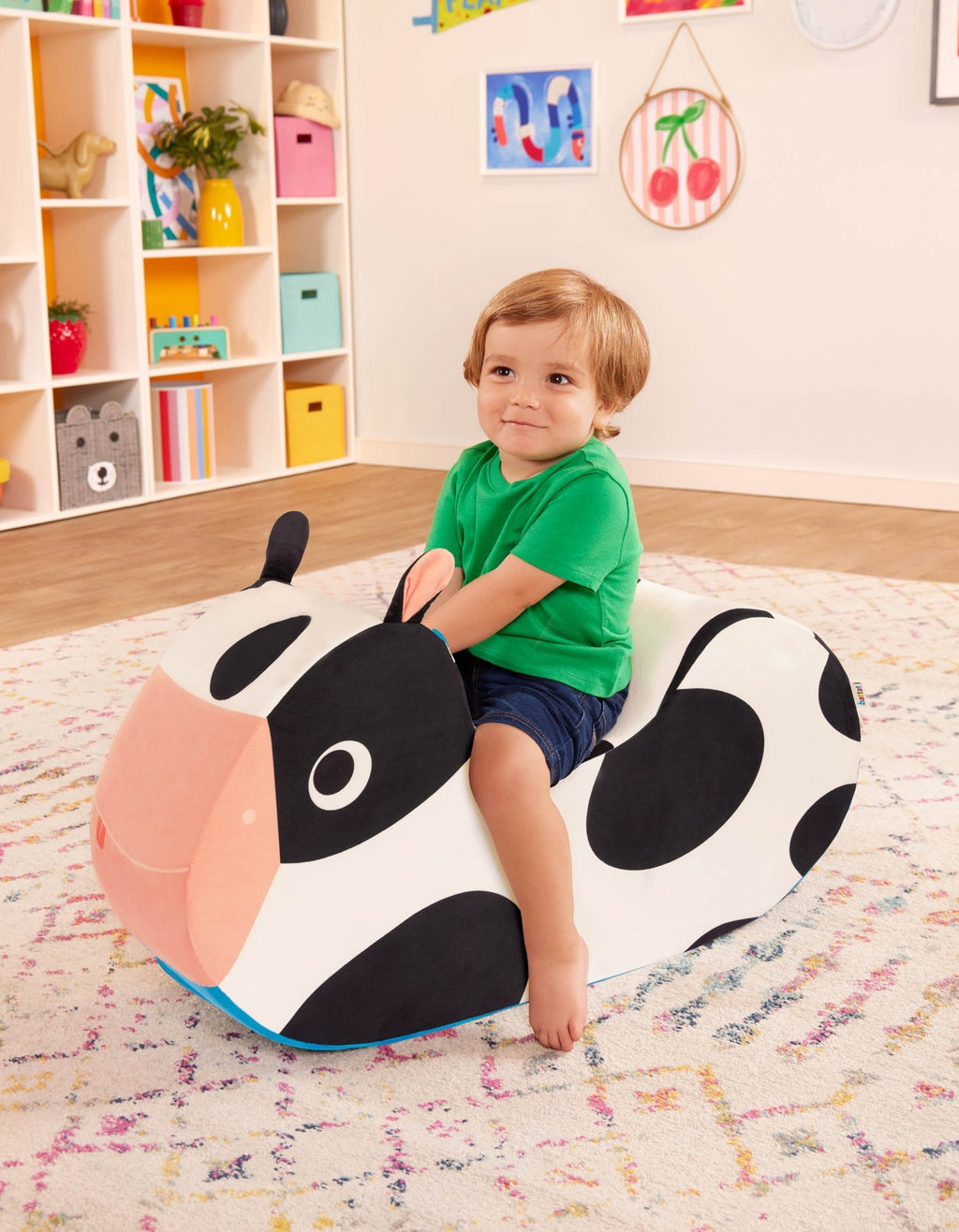 Foam rocking cow