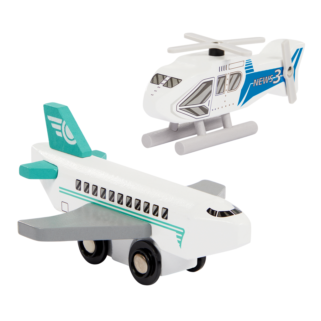 10 wooden vehicles including emergency construction travel