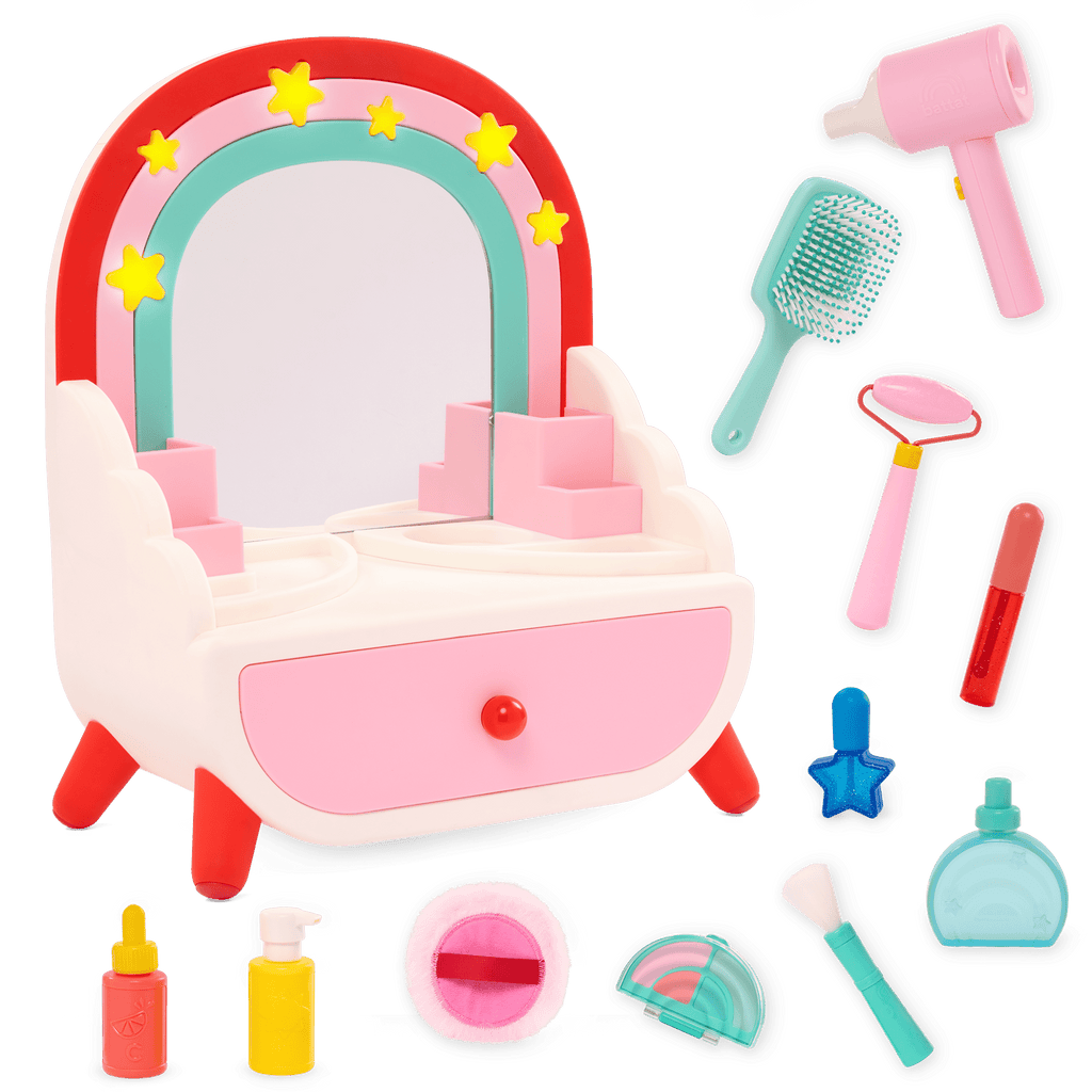 Fully assembled Shine n Smile Vanity with extra pieces