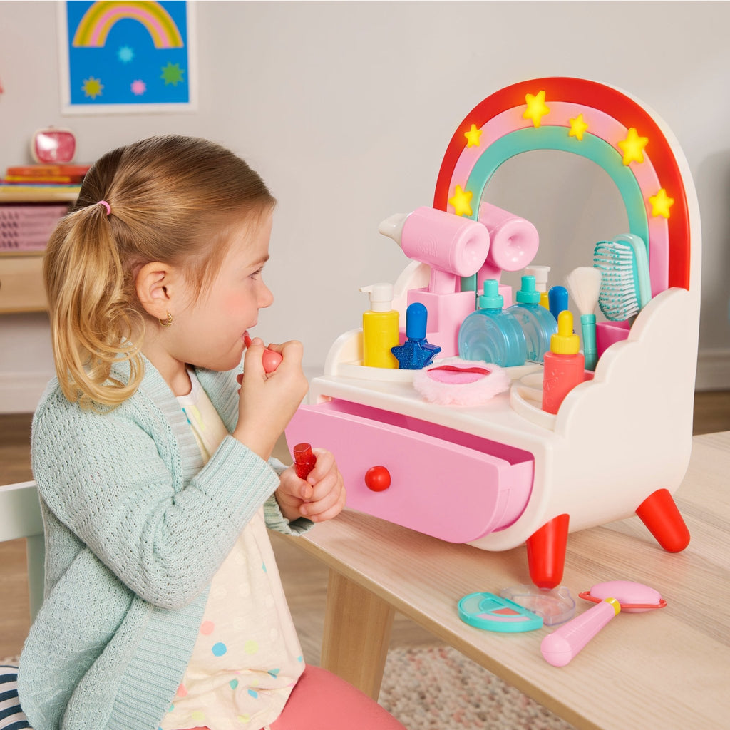 Fully assembled Shine n Smile Vanity with extra pieces