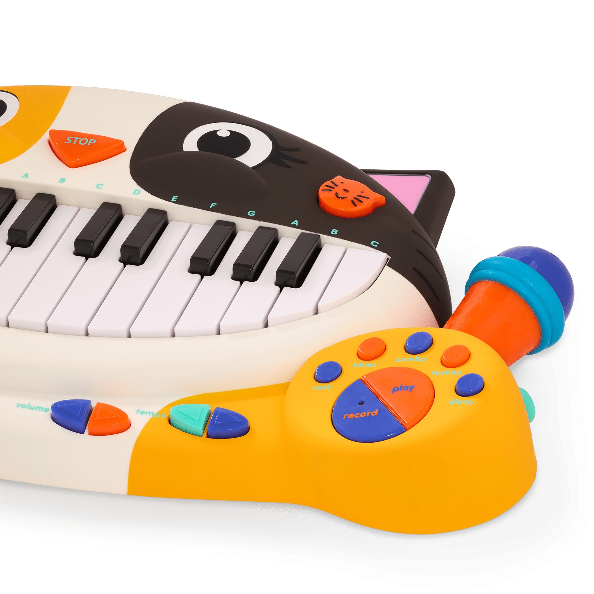 Meowsic keyboard with microphone and manual