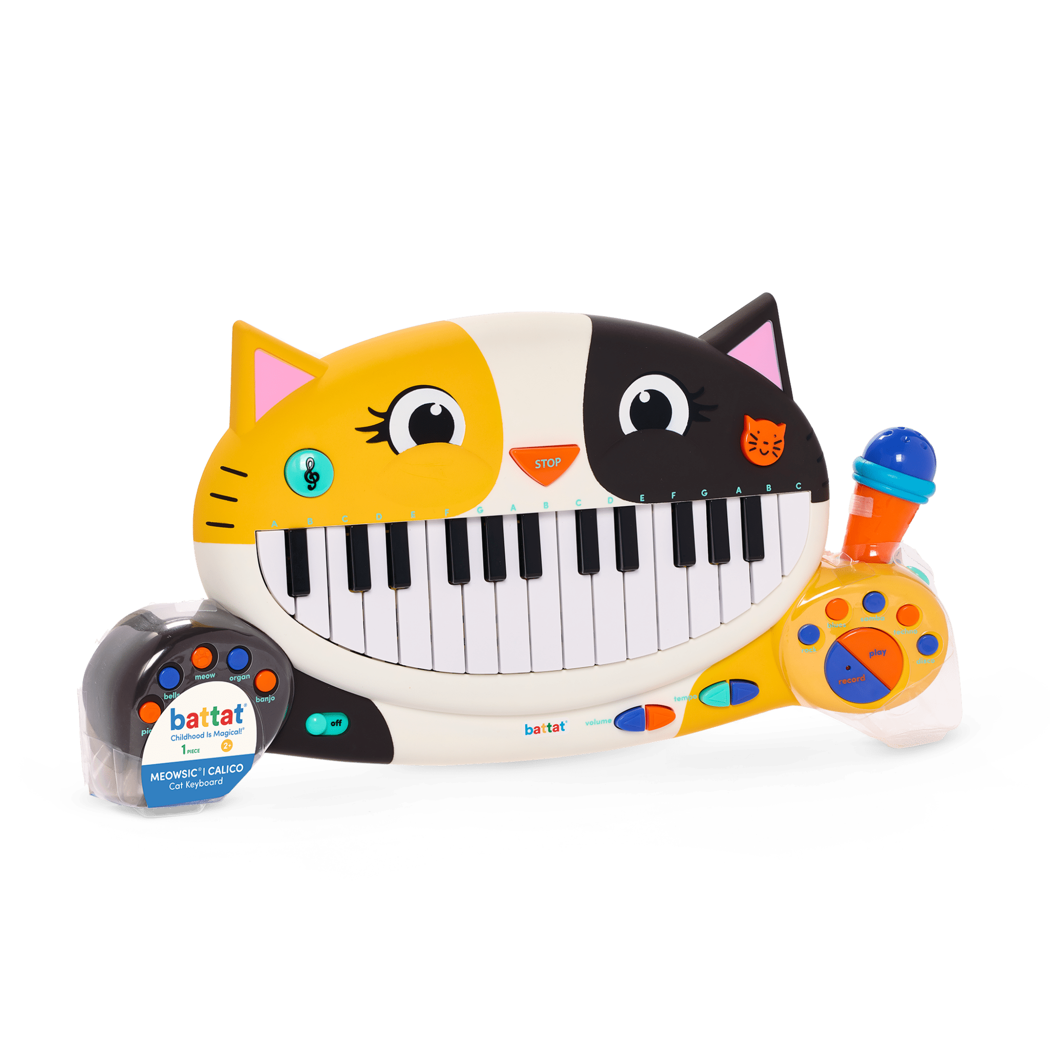 Meowsic keyboard with microphone and manual