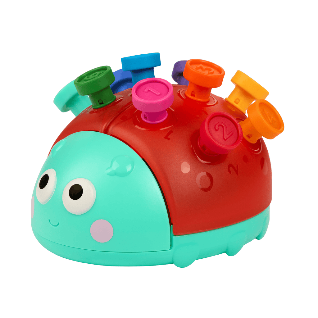 Assembled Learning Ladybug with numbered sticks inserted