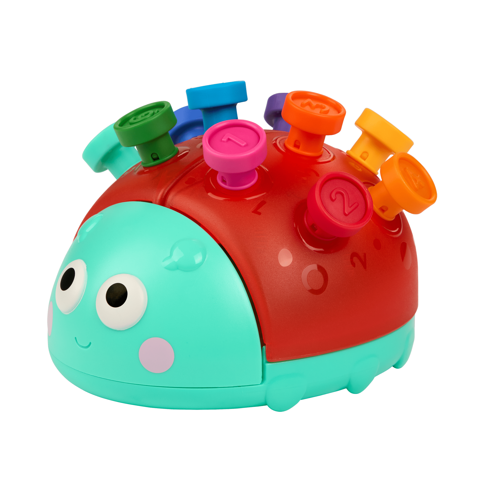 Assembled Learning Ladybug with numbered sticks inserted