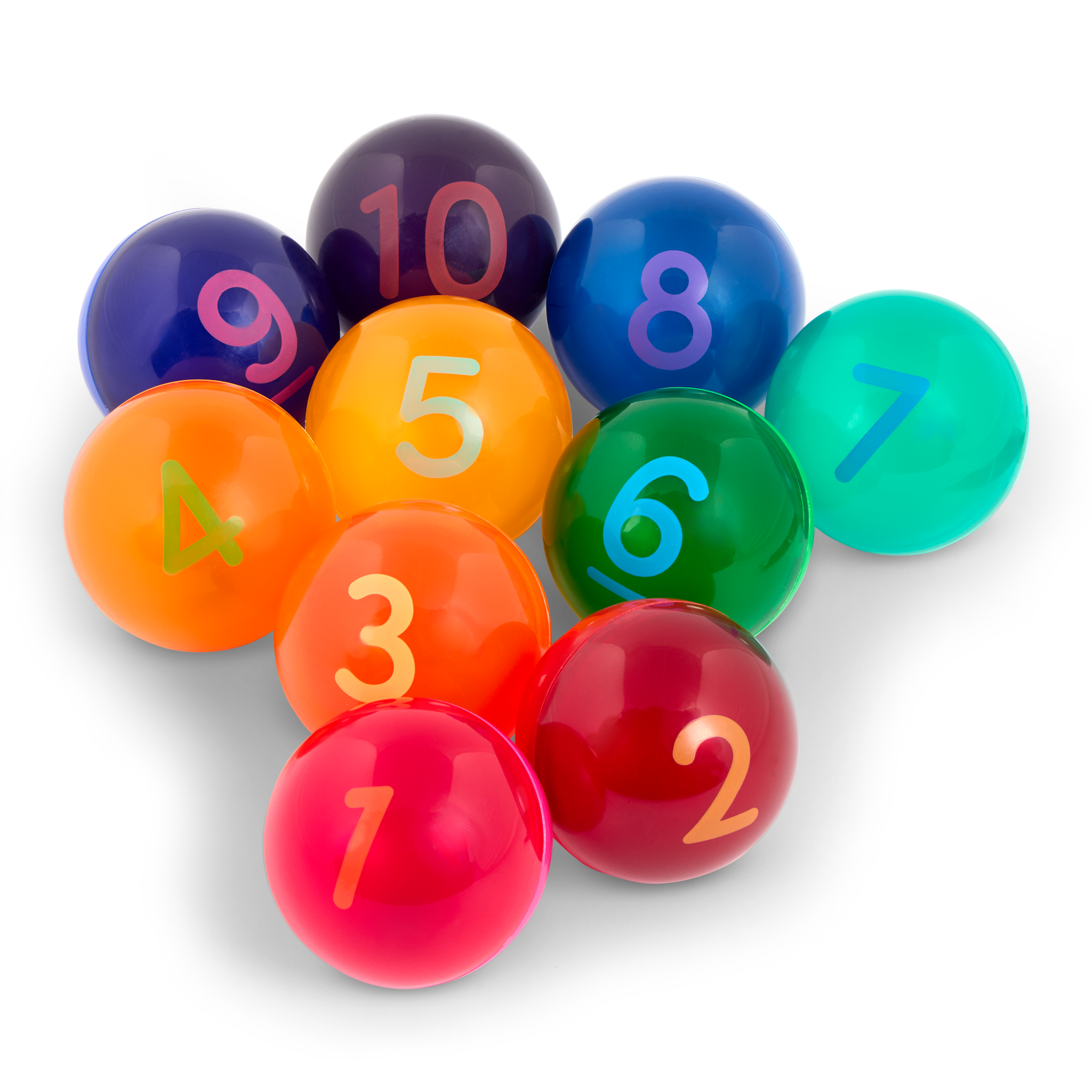 Front facing view of Count & Roll Gumball toy
