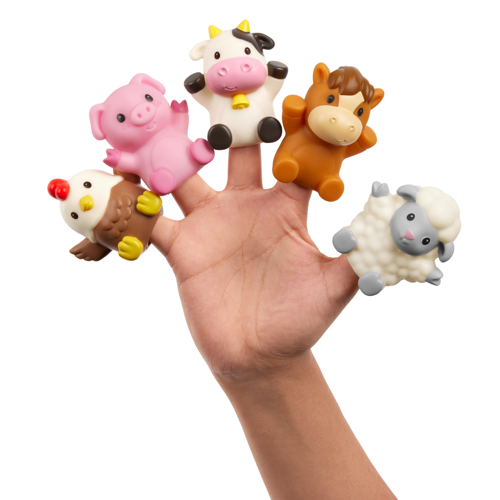 Finger puppets and bath for babies