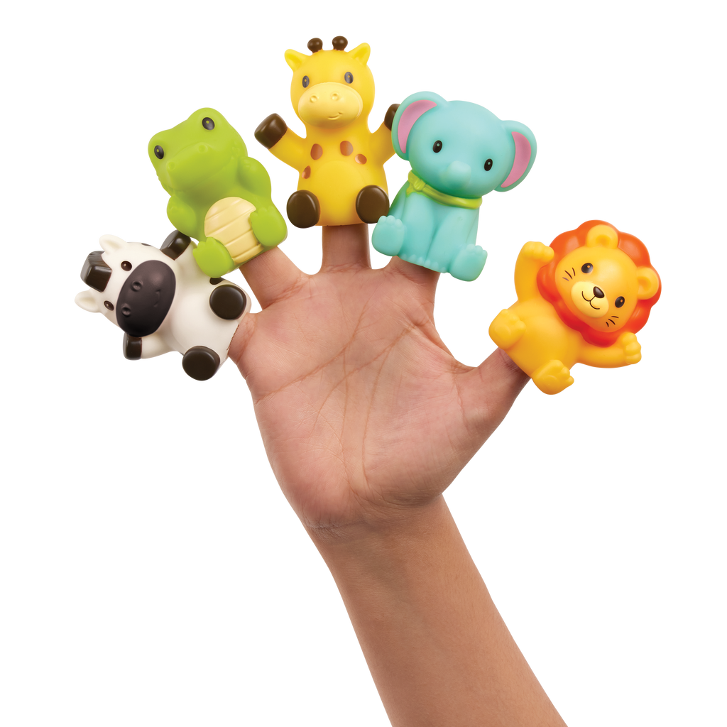 Finger puppets and bath for babies