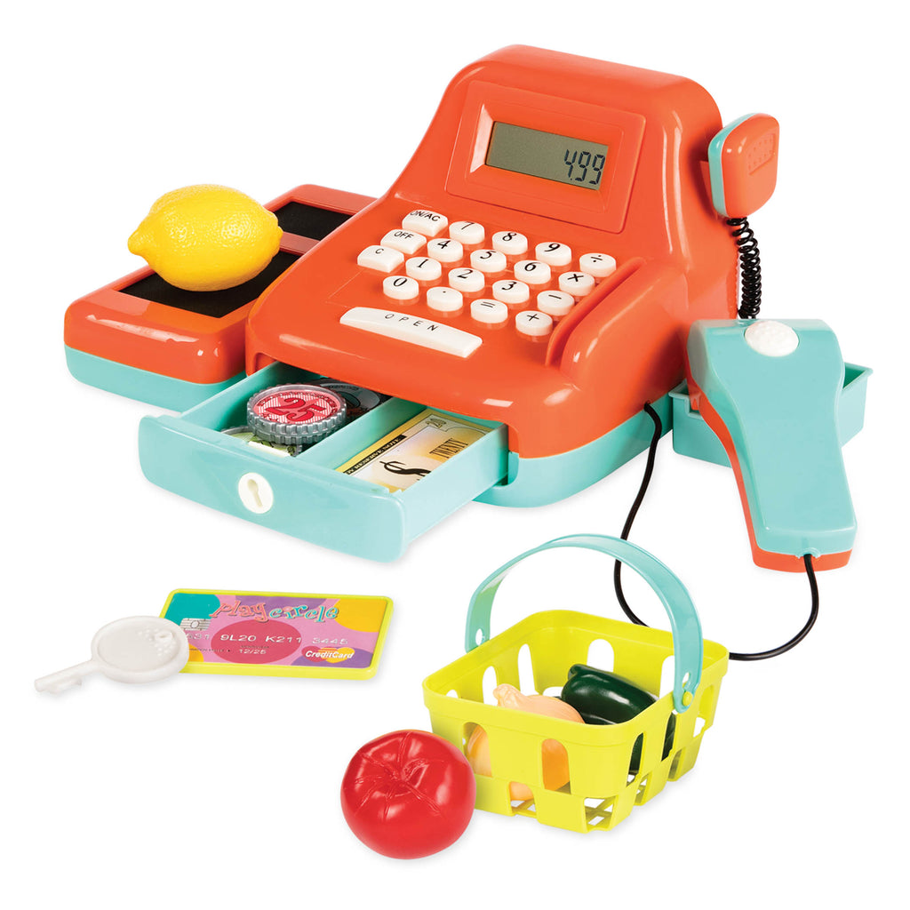 Toy cash register.