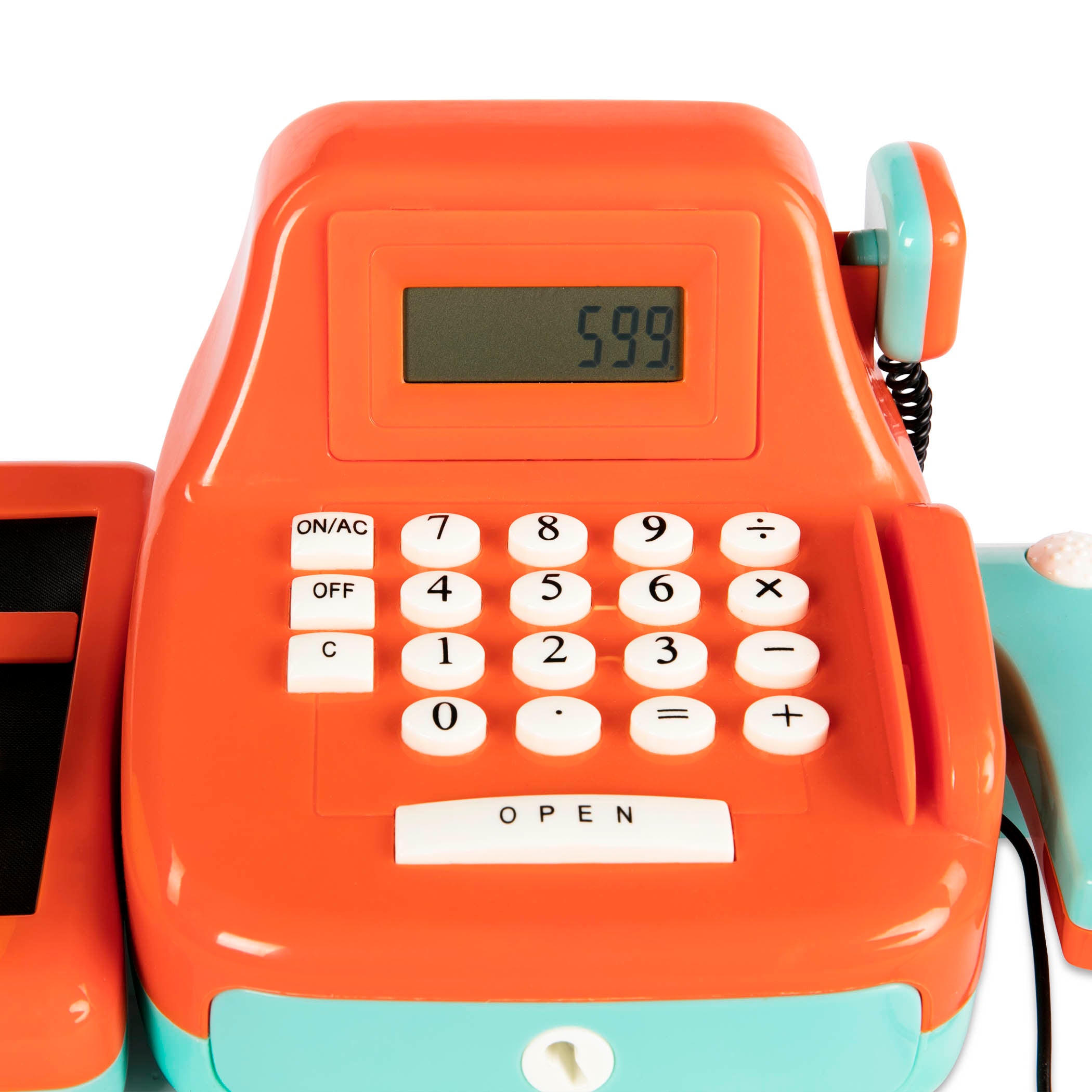 Toy cash register.