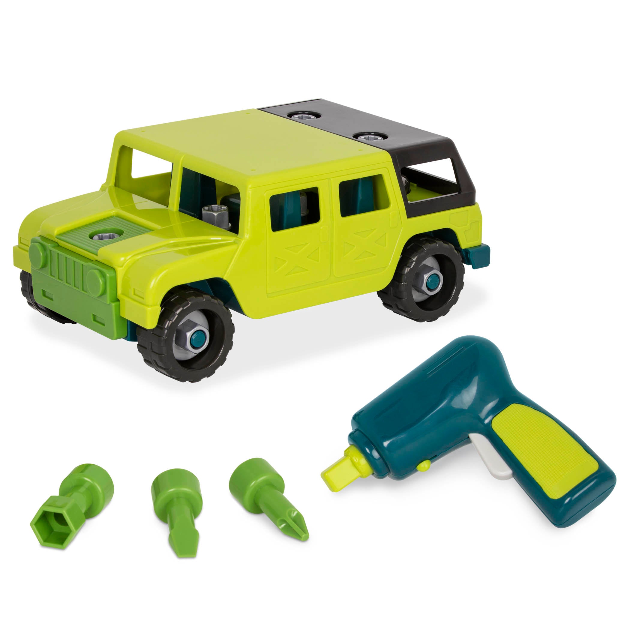 Toy take-apart 4x4 for kids and toddlers.