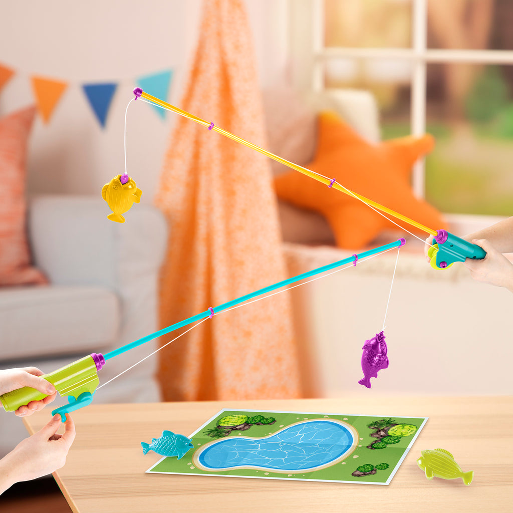 Toy fishing rods and toys fish for toddlers and kids.