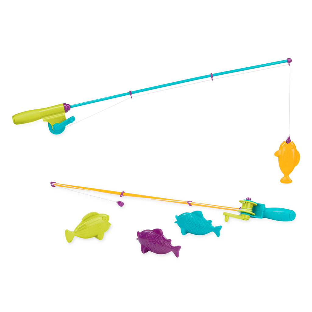 Toy fishing rods and toys fish for toddlers and kids.