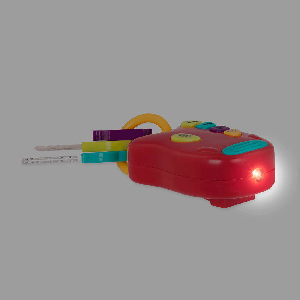 Red toy car keys.