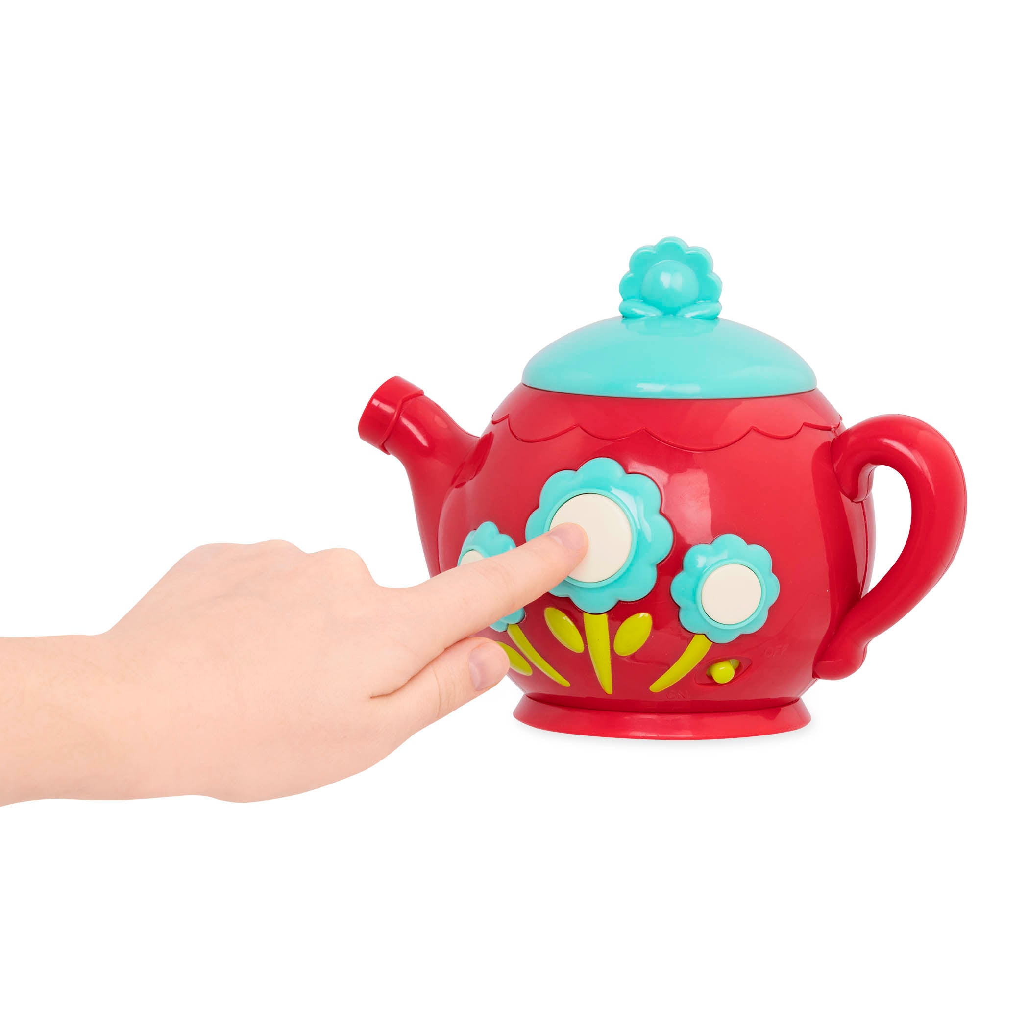 A singing tea pot for toddlers and kids.