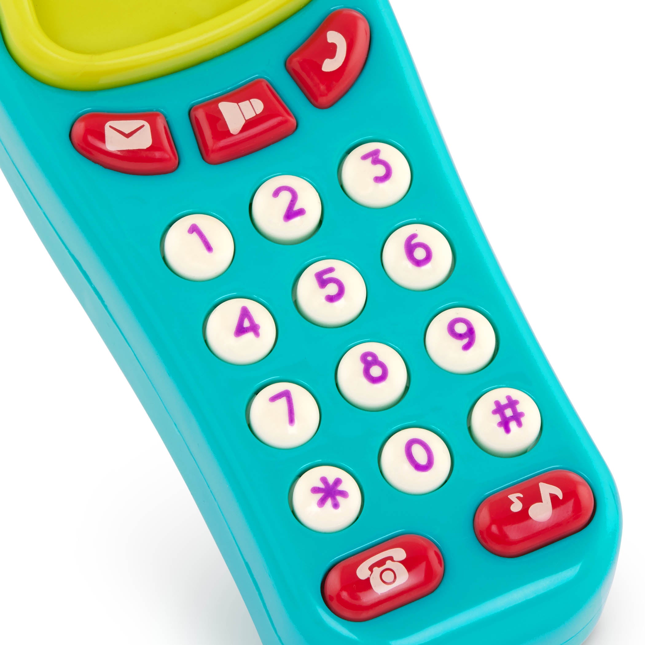Toy phone and keys with lights and sounds for toddlers and kids.