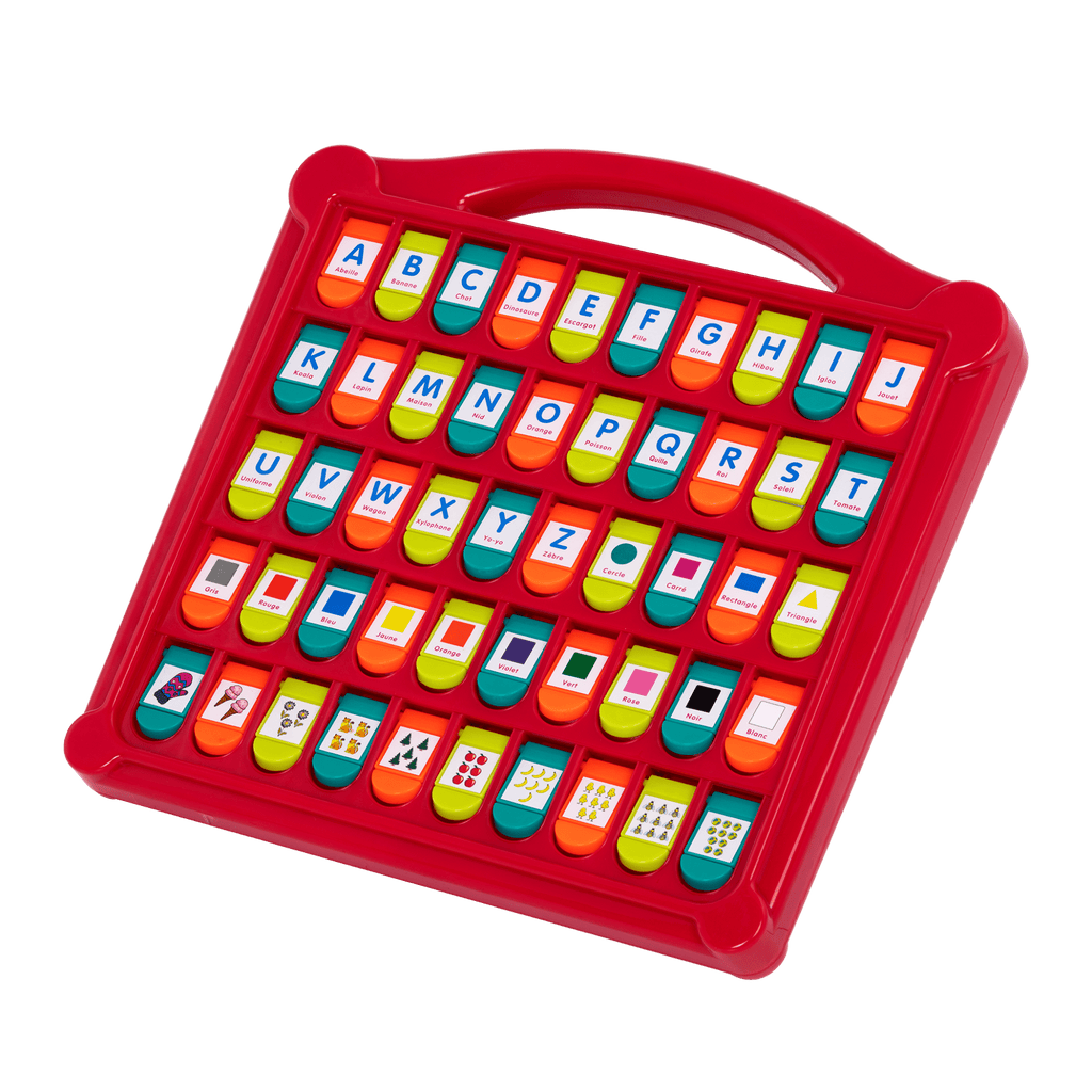 Colorful alphabet toy in French