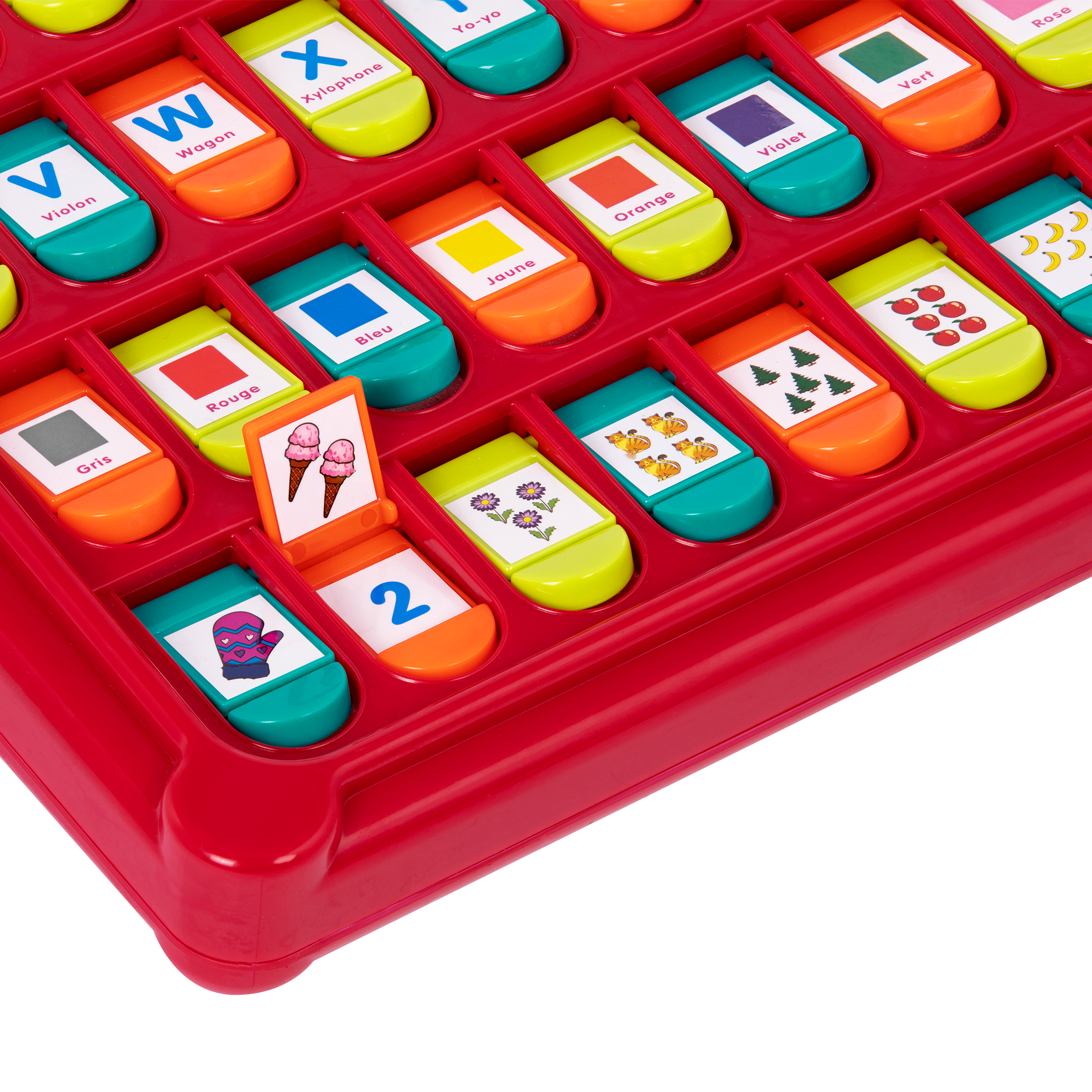 Colorful alphabet toy in French