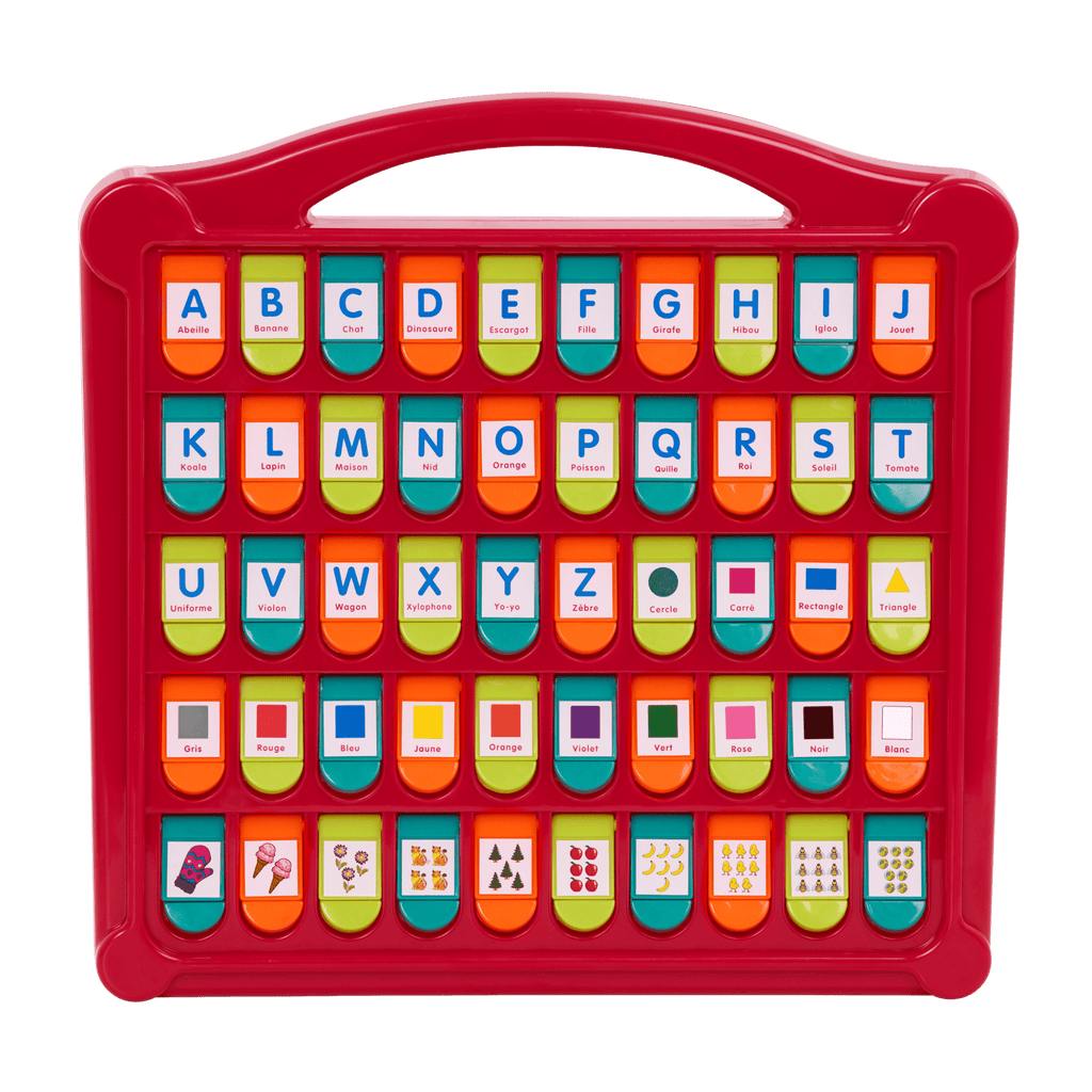 Colorful alphabet toy in French