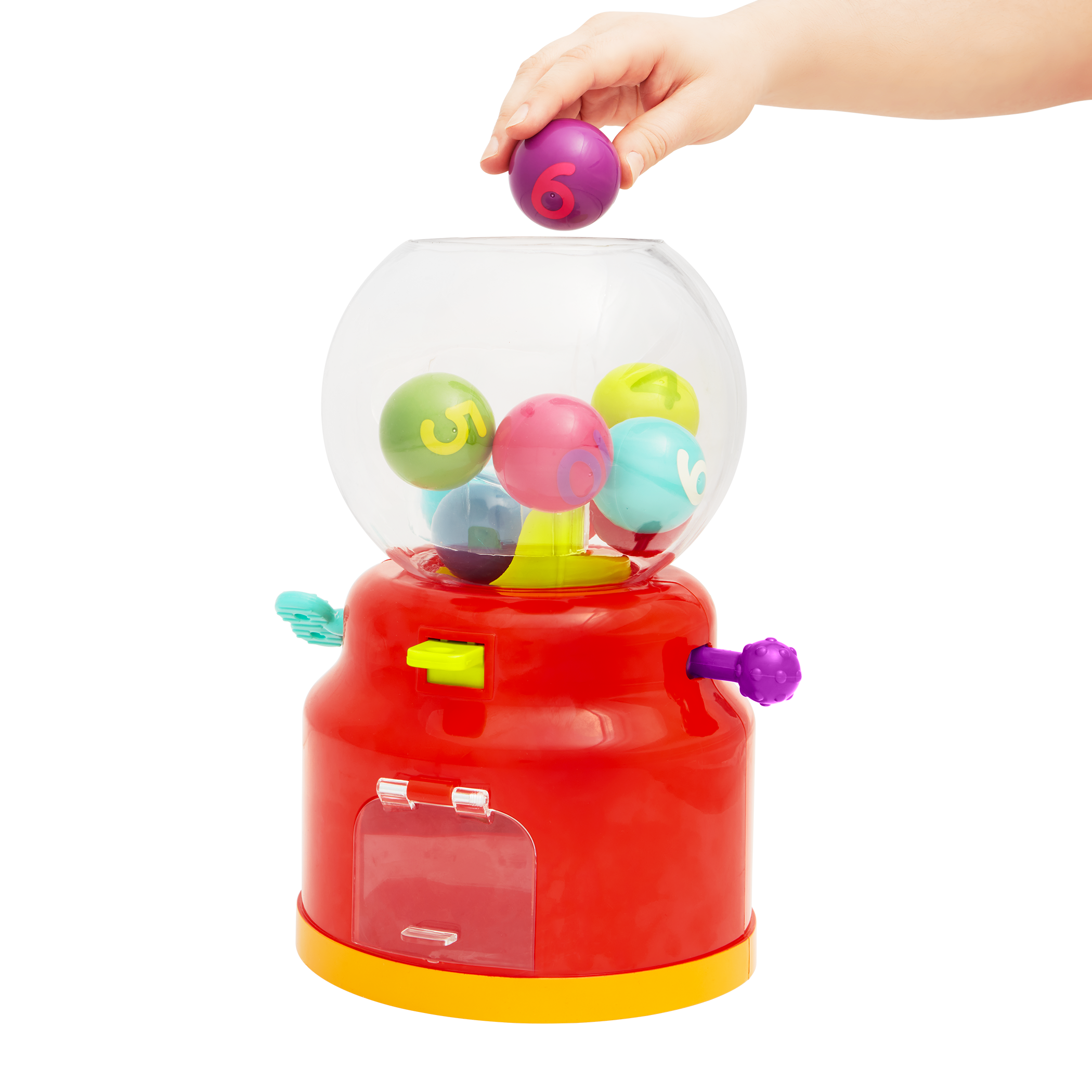 Colorful gumball machine toy
