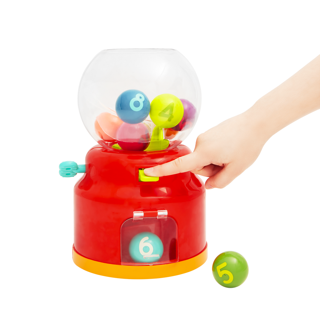 Colorful gumball machine toy