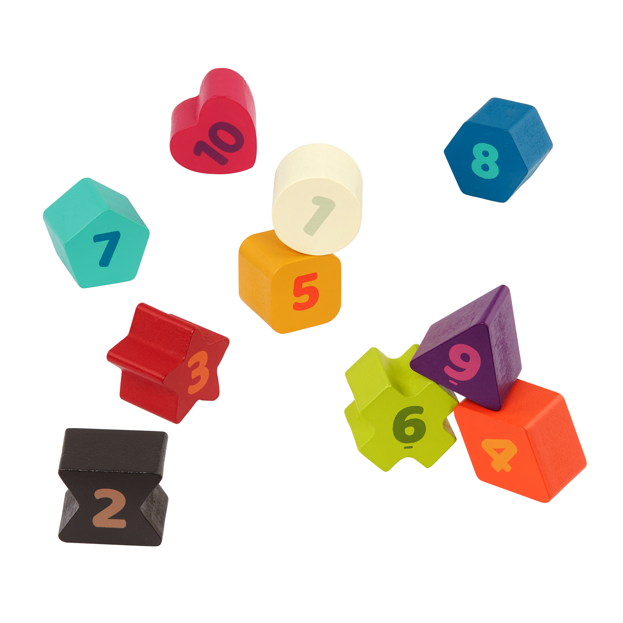 Wooden shape sorting toy.