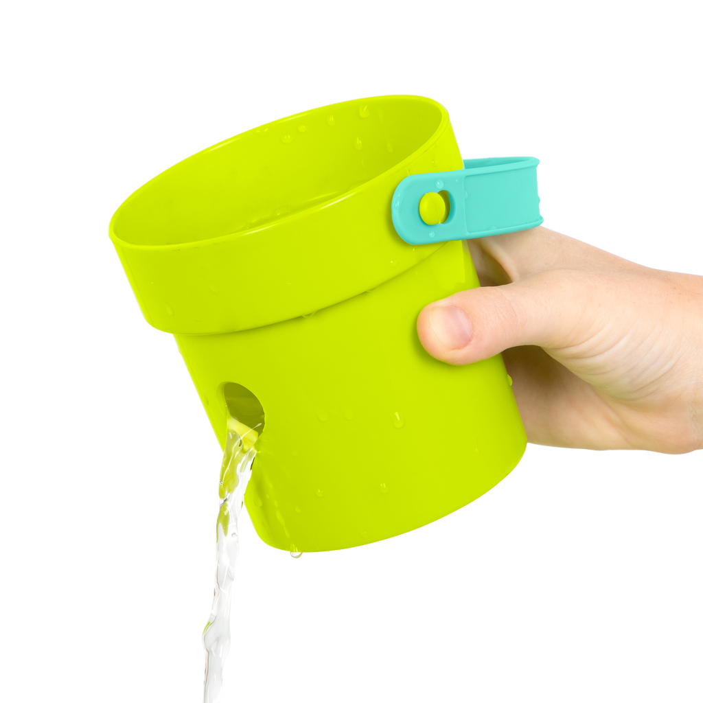 Colorful toy buckets.