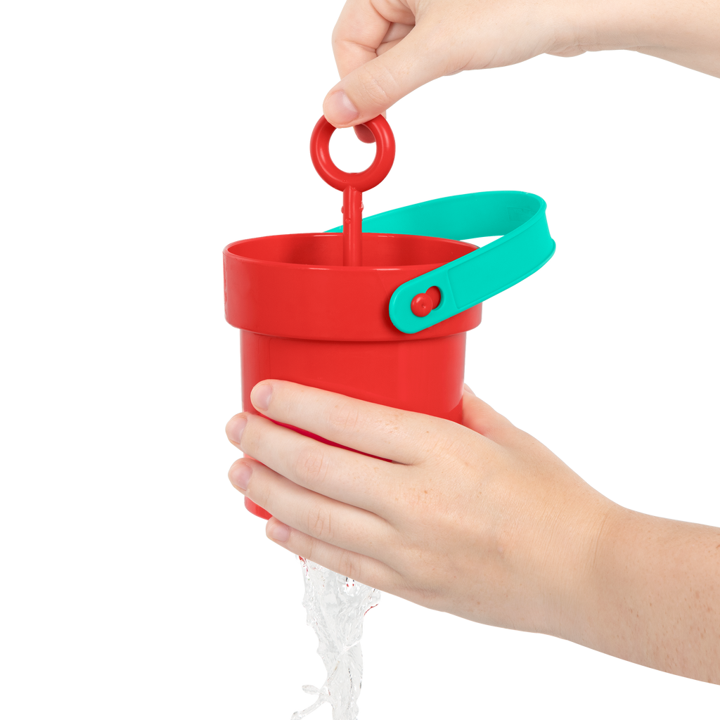 Colorful toy buckets.