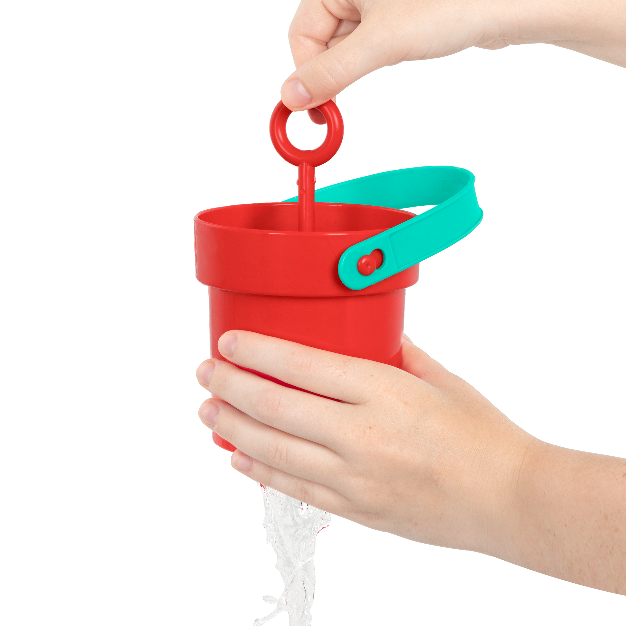 Colorful toy buckets.