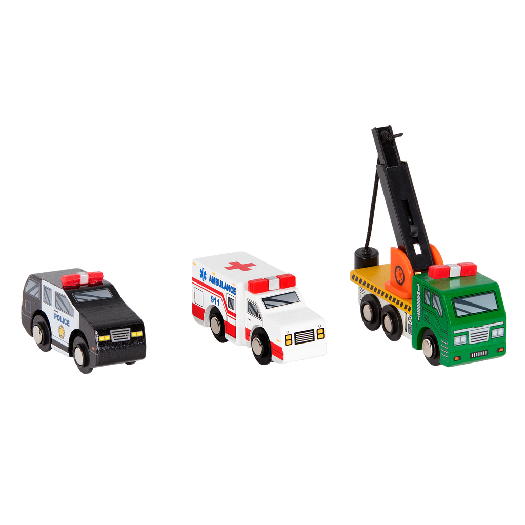 Miniature Wooden Vehicles Set 1 complete