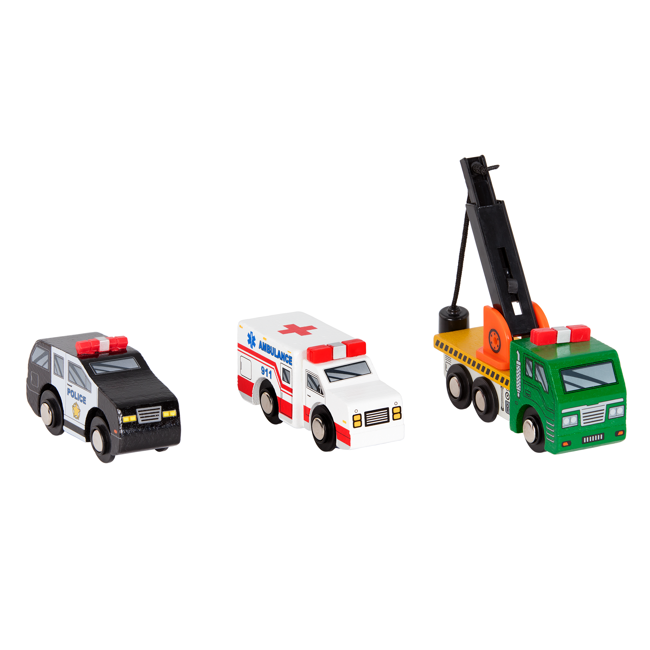 Miniature Wooden Vehicles Set 1 complete