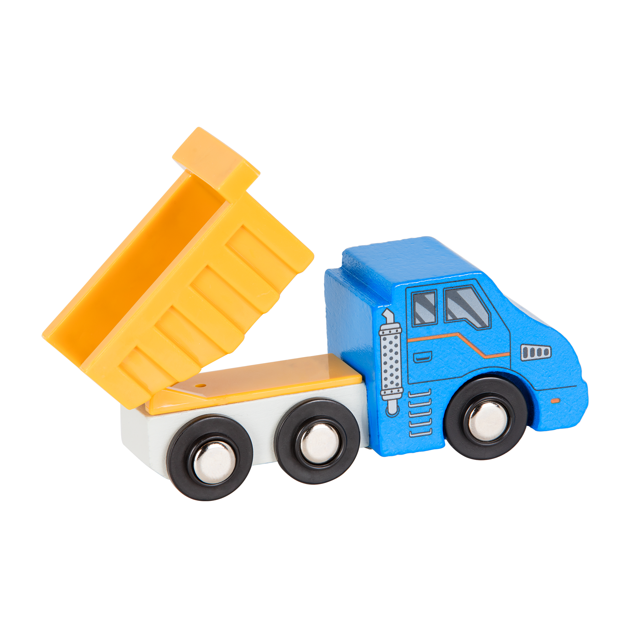 Miniature wooden vehicles Set 2 complete