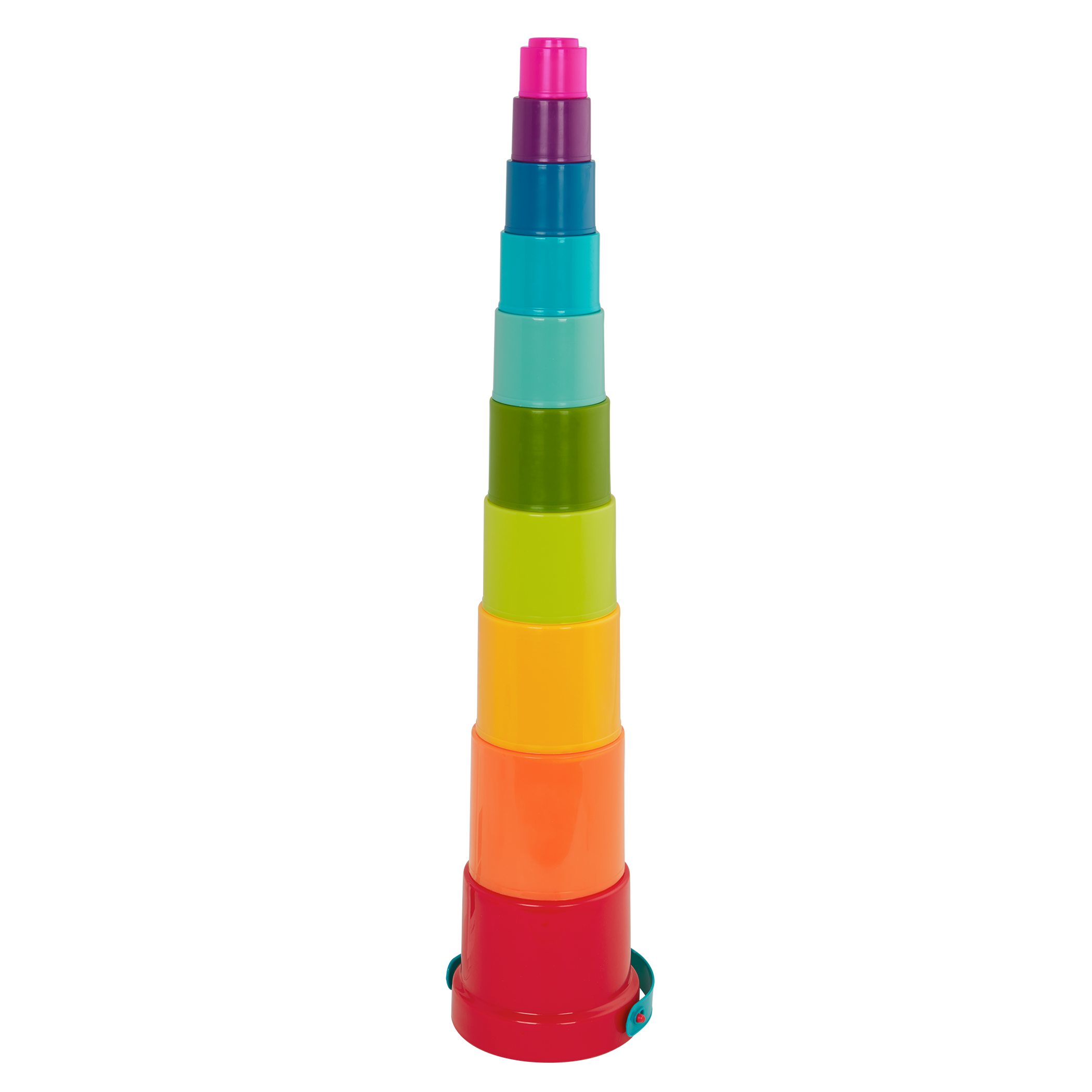 Multicolor nesting stacking cups